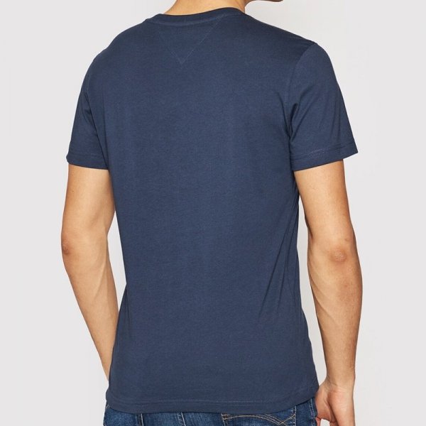 Tommy Hilfiger Jeans t-shirt koszulka v-neck męska granatowa DM0DM04410-002