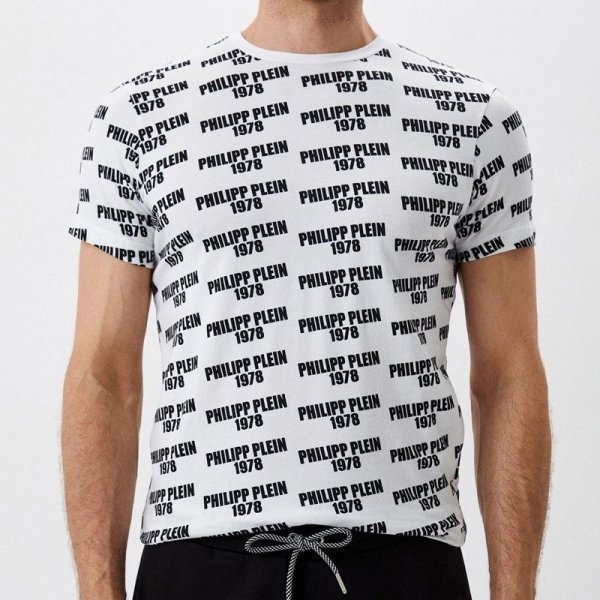 Philipp Plein t-shirt koszulka męska biały UTPG21-01