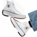 Converse All Star buty obuwie trampki białe wysokie platformy sneakersy 166799C 