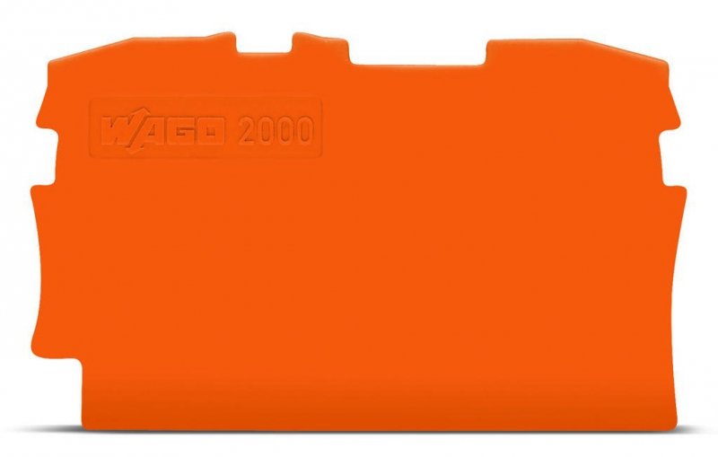 ścianka końcowa/wewnętrzna gr 0,7 mm, pomarańczowa