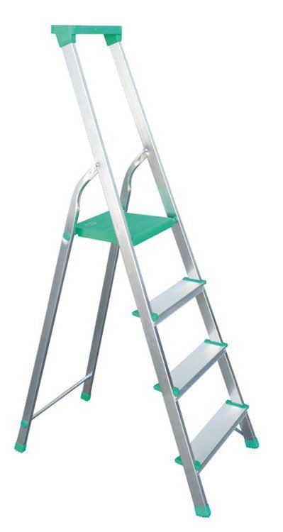 DRABINA ALUMINIOWA WOLNOSTOJĄCA 204CM 5 STOPNI + PODEST