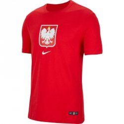 Koszulka Nike Poland Tee Evergreen Crest CU9191 611 czerwony L