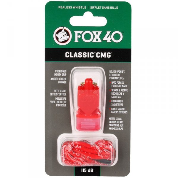 Gwizdek Fox 40 CMG Safety Classic 115 dB czerwony