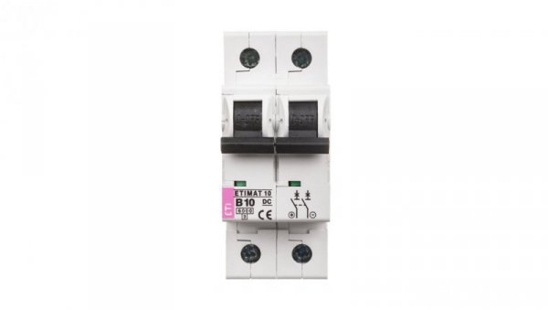 Wyłącznik nadprądowy 2P B 10A 6kA DC ETIMAT10 002128714