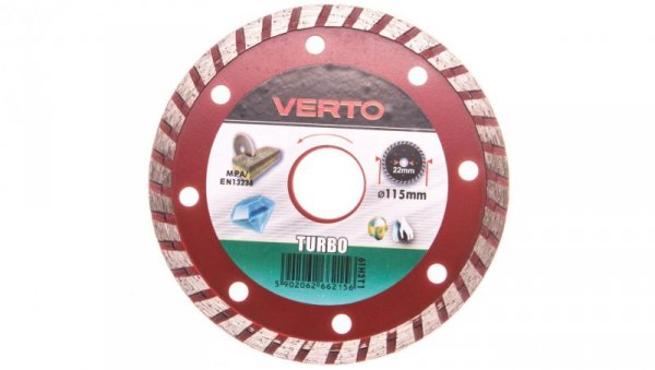 Tarcza diamentowa 115 x 22.2 mm turbo 61H2T1