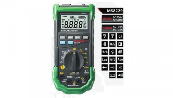 Multimetr cyfrowy 5 w 1 z automatyczną zmianą zakresów MS8229 06741