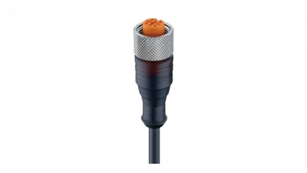 Kabel konfekcjonowany jednostronnie zakończony złącze M12 żeńskie proste z gwintem samoblokującym 5-pin RKT 5-228/15 M