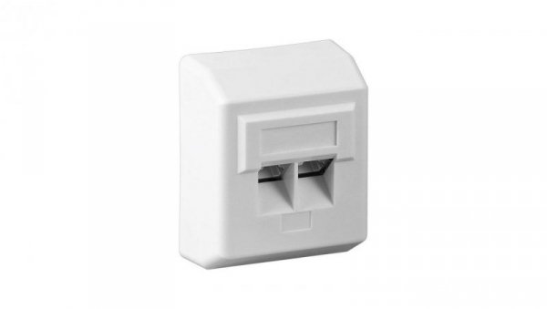 Gniazdo sieciowe natynkowe 2x RJ45 FTP kat5e białe 509711