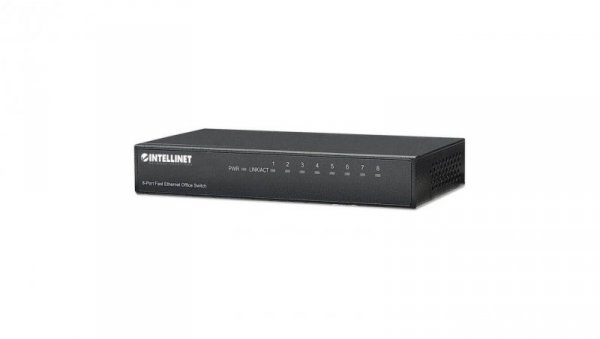 Switch Ethernet 8x 10/100Mbps RJ45 Desktop Metalowy