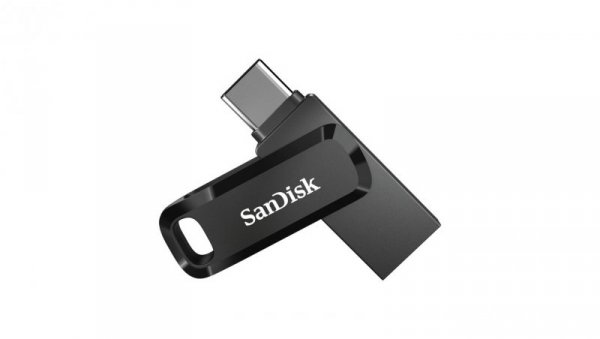 Pendrive SanDisk Ultra Dual GO SDDDC3-128G-G46 (128GB USB 3.0, USB-C kolor czarny)