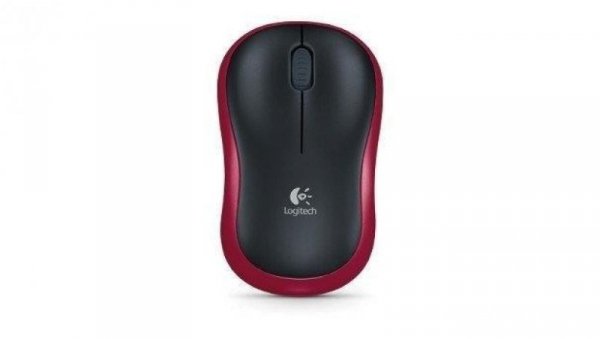 Mysz bezprzewodowa Logitech M185 910-002237 (optyczna 1000 DPI kolor czerwony)