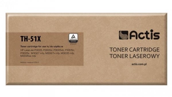 Toner ACTIS TH-51X (zamiennik HP 51X Q7551X Standard 13000 stron czarny)