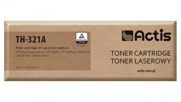 Toner ACTIS TH-321A (zamiennik HP 128A CE321A Standard 1300 stron niebieski)