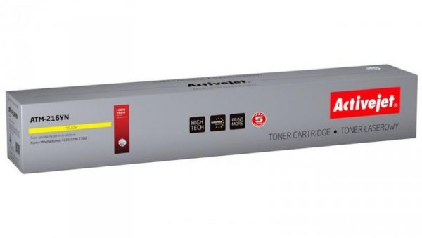 Toner Activejet ATM-216YN (zamiennik Konica Minolta TN216Y Supreme 26000 stron żółty)