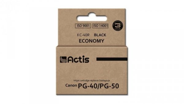 Tusz ACTIS KC-40R (zamiennik Canon PG-40/PG-50 Standard 25 ml czarny)