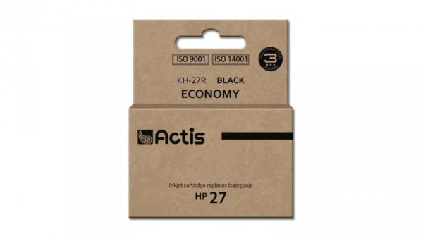 Tusz ACTIS KH-27R (zamiennik HP 27 C8727A Standard 20 ml czarny)