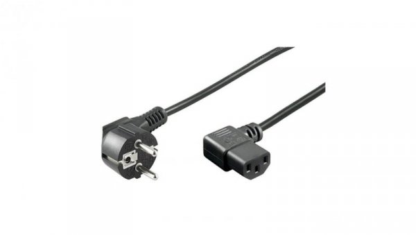 Kabel Zasilający Iec320 Schuko Na C13 10A 2M Kątowy ICOC 01-NC-D/ANG