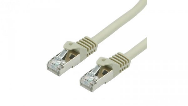 Kabel krosowy EmiterNet SFTP kat.6A LSOH 1 m szary, EM/PC-SFTP6ALSOH-1M