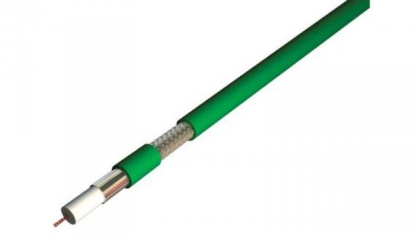 Kabel koncentryczny, 100m, XK100, Polichlorek winylu PVC, Zielony Bez zakończenia Bez zakończenia 100m Odporność na