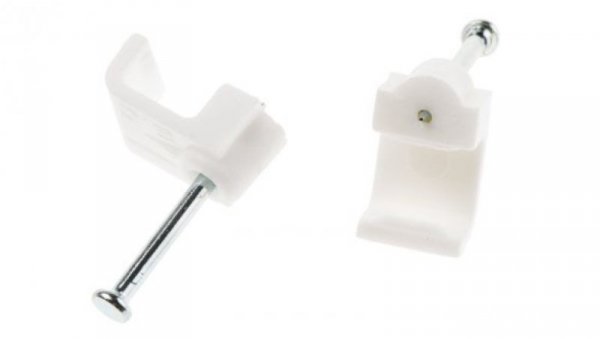 Spinka do kabli Prostokątna obejma do kabli, materiał: PE, 9.9 x 8.5 x 8mm, RS PRO