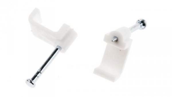 Spinka do kabli Prostokątna obejma do kabli, materiał: PE, 7.9 x 10.2 x 8mm, RS PRO