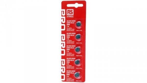 Bateria pastylkowa, SR69, 1.55V, 44mAh, RS PRO