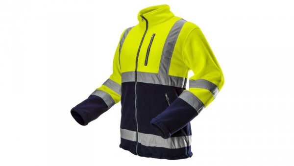 Bluza polarowa ostrzegawcza, żółta, rozmiar XL 81-740-XL