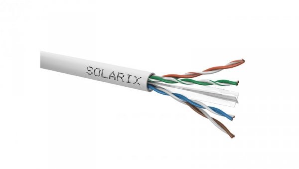 Kabel instalacyjny Solarix CAT6 UTP PVC Eca 305m/box SXKD-6-PVC