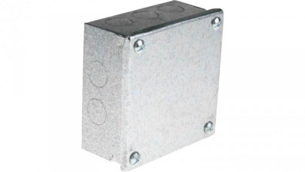 Puszka zaciskowa, Stal Galwanizowany 5 Knockouts 100mm x 100 mm x 50mm RS PRO