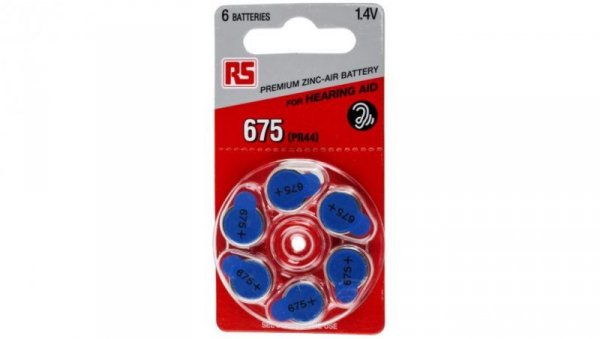 Bateria pastylkowa, PR44, 1.4V, 300mAh, RS PRO