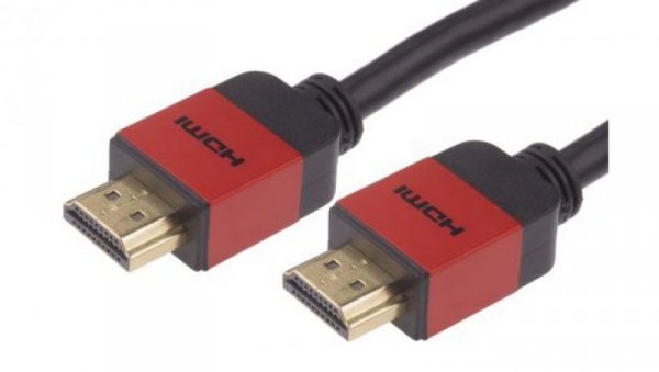 HDMI Cable, Slim Aluminium, Red