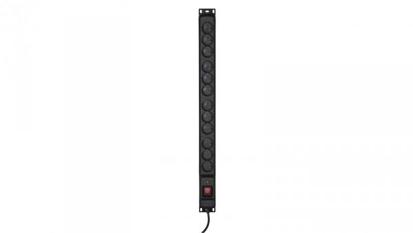 Listwa przeciwprzepięciowa Activejet COMBO/12gn/3m/cz (12 x UTE 10 A (2500 W) 3m kolor czarny)