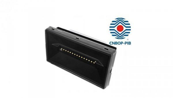Intelight Oprawa ewakuacyjna / awaryjna VELLA led 250 ECO SO 3H SA MT 7W IP65 93638 BLK