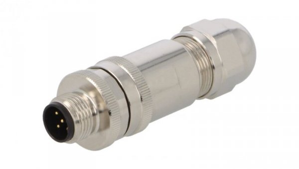 Złącze okrągłe M12 męskie proste ekranowane 5pin 60V PG7 T4111411051-000