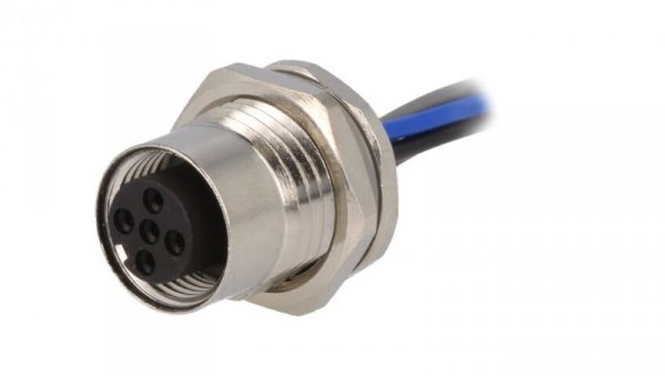 Złącze okrągłe M12 żeńskie proste 5pin 60V 0,2m T4171110005-001