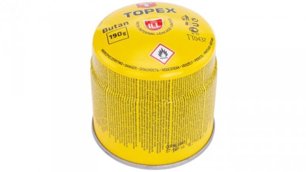 Nabój z gazem butan 190g TOPEX