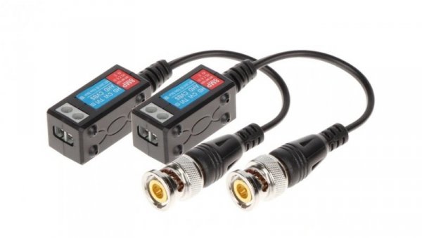 Transformator do przesyłania sygnału wideo po skrętce AHD, HD-CVI, HD-TVI, CVBS, 4K UHD TR-1D-UHD*P2