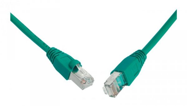 Patchcord CAT5E SFTP PVC 0,5m zielony snag-proof C5E-315GR-0,5MB