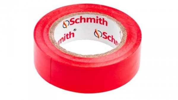 Taśma izolacyjna czerwona mocna 10m samogasnąca - Schmith