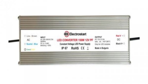 CV LED Power Supply 150W PF0.9 12V IP67 - 980150001200396 - Zasilacz stałonapięciowy