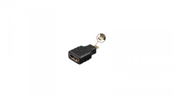 Adapter HDMI A Żeński na HDMI D Micro Męski