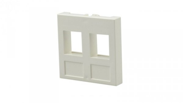 Adapter keystone podwójny 2M 45x45 biały Mediabox