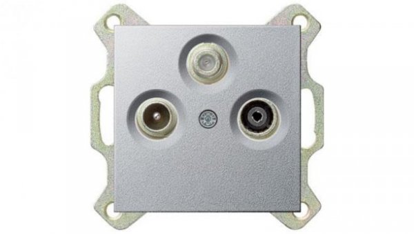 Gniazdo RTV-SAT końcowe Gira System 55 aluminium