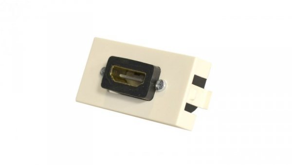 Gniazdo HDMI kątowe moduł 1M 22,5x45 biały Mediabox