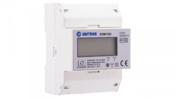 Licznik trójfazowy energii dwukierunkowy 4P MID SDM72BI