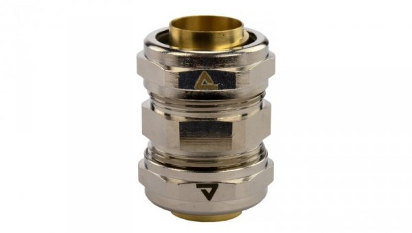 Łącznik metalowy prosty DN 20 do rur karbowanych Anaconda 20mm złączka z pierścieniem poliamidowym IP65