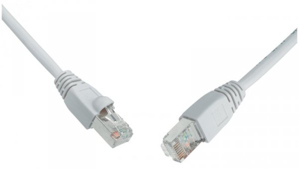 Patchcord CAT5E SFTP PVC 1m szary snag-proof C5E-315GY-1MB