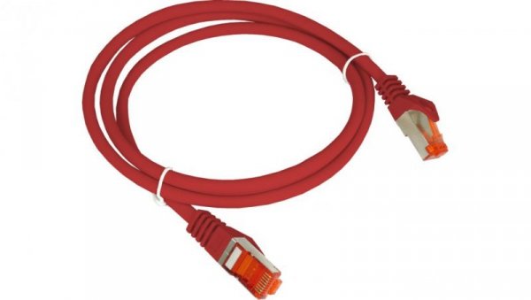 Patch-cord S/FTP kat.6A LSOH 2.0m czerwony KKS6ACZE2.0