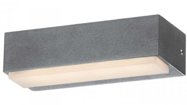 Kinkiet LED 3,5W 210lm 4000K/neutralna IP54 IK10 zewnętrzny aluminium + poliwęglan szary VILA 3,5W GRAY NW GXPS170