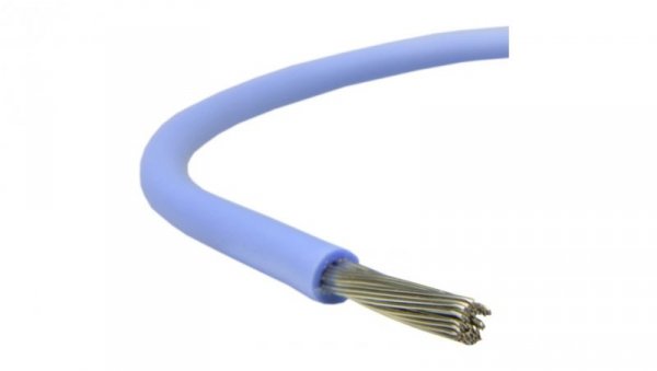 Kabel silikonowy SIF 180C 300/500V 2,5 ciepłoodporny LSOH niebieski linka BSG /100m/